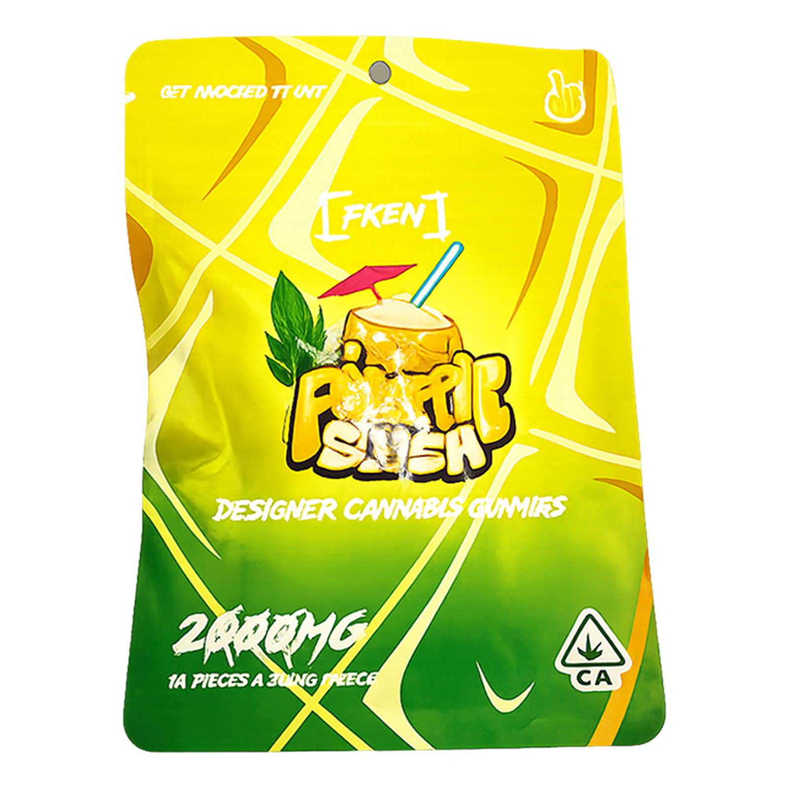 FKEM Pineapple Cannabis Infused Gummies – 2000mg